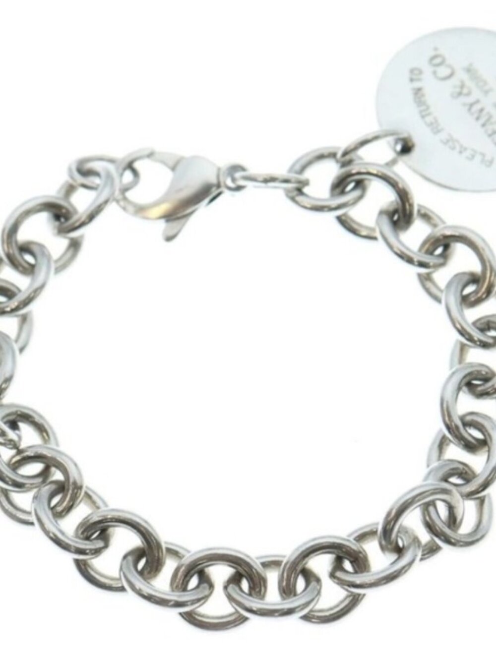 Tiffany & Co. Vintage 💯% Auth Return to Tiffany Round Charm Bracelet w/Box ✨EUC